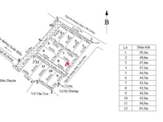 45.8m2 ngang 4,85m đất đường xuân biều, nguyễn lương bằng, kiến an  giá 690 triệu