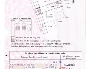 Đất 1 sẹc ngắn cống số 1 thạnh xuân 52,dt67.5m2, shr, chỉ 2.75 tỷ