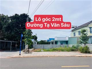 200m2 full thổ cư góc 2 mặt tiền đường tạ văn sáu trung tâm thị trấn đất đỏ