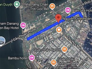 Biệt thự kề góc đ. nguyễn đình hoàn cách sông hàn 800m, khu biệt thự vịnh thuận phước  đà nẵng