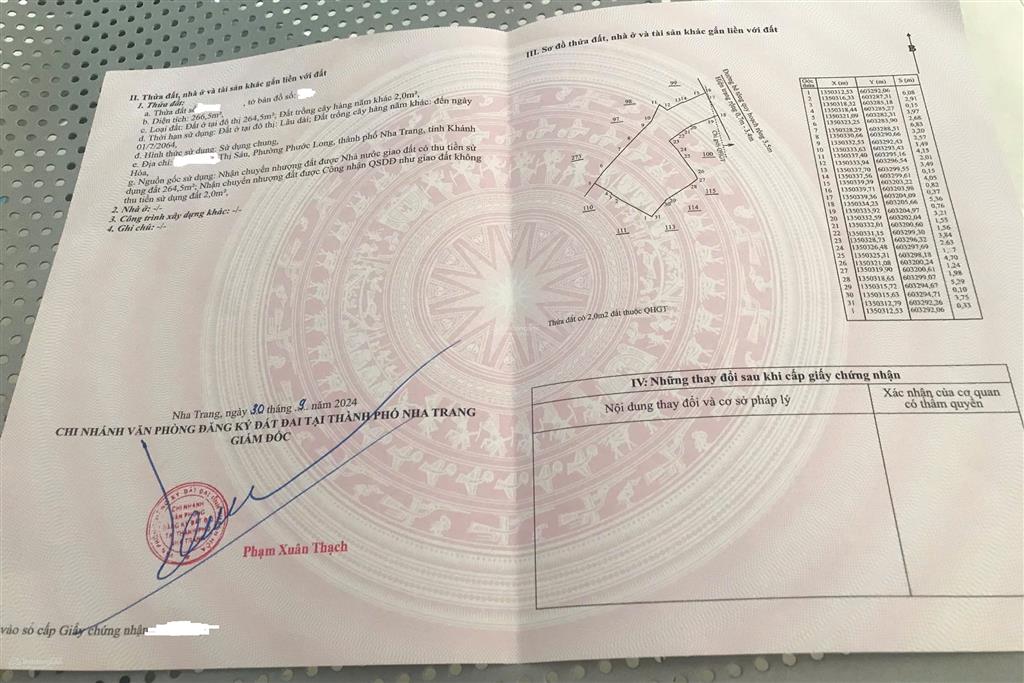 Chính chủ bán lô đất hẻm võ thị sáu, p. phước long, tp nha trang