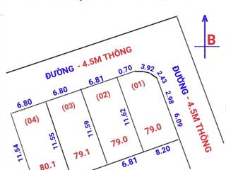 Mở bán 4 lô đất thôn gò gạo, xã minh trí, huyện sóc sơn, hà nội