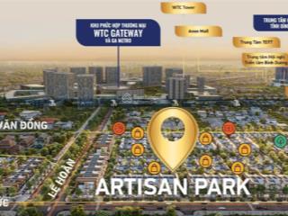 Artisan park shophouse mặt tiền phạm văn đồng, cam kết thuê lại 6%/năm, thích hợp ở đầu tư  an cư