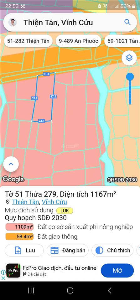 Bán 7 sào đất đường sở quýt, thiện tân, vĩnh cửu, đồng nai giá mềm tiện làm kho bãi