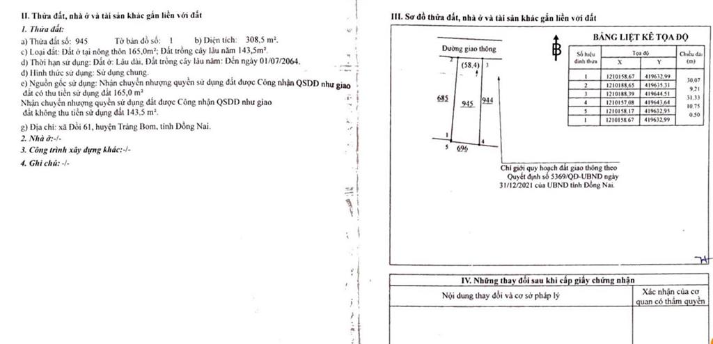 Bán đất nhà thờ vườn ngô, xã an viễn, đồng nai