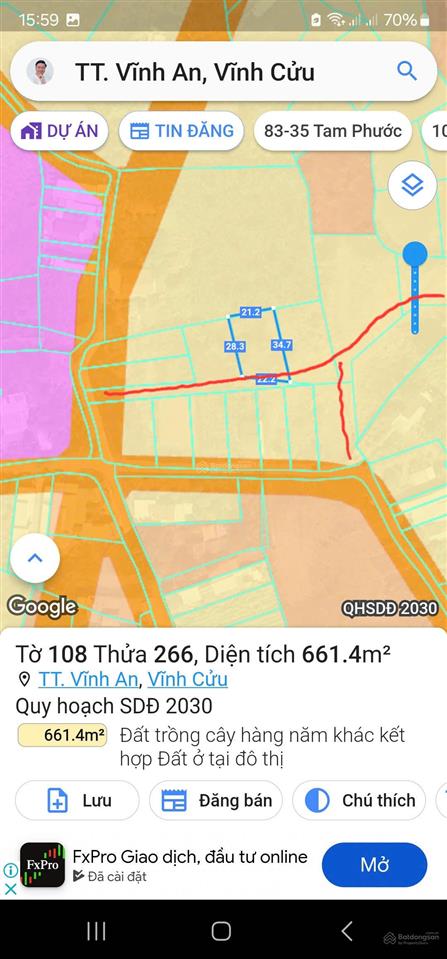Bán đất sổ riêng giá tốt, kp7, thị trấn vĩnh an, vĩnh cửu, đồng nai