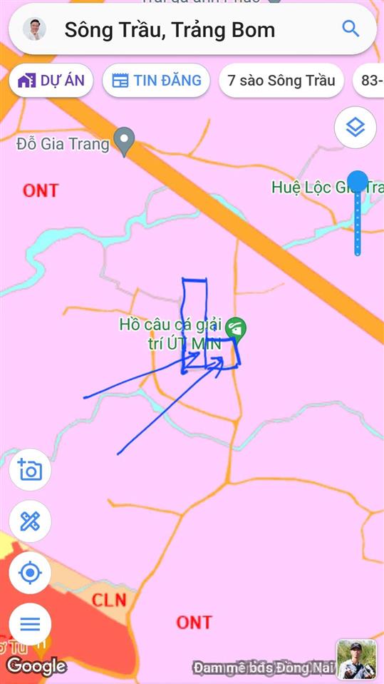 Bán 7 sào đất sông trầu, trảng bom, đồng nai (quy hoạch đất ở, gần đường trảng bom  thanh bình)