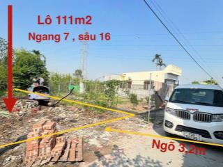 Hạ giá bán gấp lô đất 111m2, ngang 7m sâu 16m. tại kiều trung, hồng thái, an dương ô tô tận đất