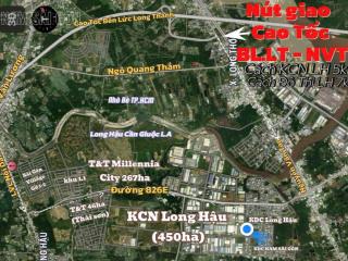 Kdc thái sơn long hậu 46ha  nền view công viên, gần trường fpt, chuyên nhận ký gửi mua, bán nhanh