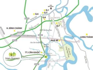 Chủ đầu tư mở bán 130 nền đất khu dân cư saigon riverpark thị trấn cần giuộc, đường 20m, sổ hồng