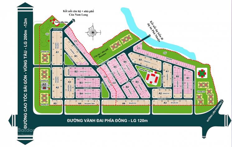 Cần bán lô đất 8x20m, giá 80tr/m2, khu dân cư khang an
