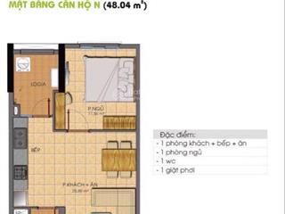 Bán căn hộ era town đức khải 1pn, block b4, 48m2, full nội thất, giá 1,7 tỷ  0916 887 ***