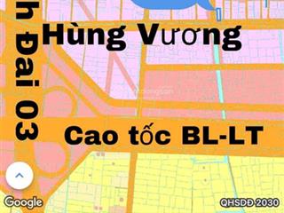 Cần bán lô đất mt đường hùng vương cách đường vành đai 03 500m, thổ cư, kd vạn nghề, giá đầu tư