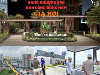 (sang nhượng giá hời) 2pn tầng dưới 10 rất đẹp ban công đông nam nhìn trọn vẹn landmark81