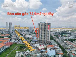 (bán lại căn góc giá hời) 2pn 72,9m2 tầng trung rất đẹp, cơ hội hiếm có sắp nhận nhà