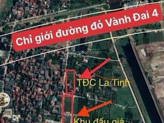 Bán lô đất khu đấu giá x2 la tinh, đông la. diện tích 60m, mặt tiền 4m. hướng tây bắc