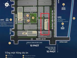 Bán liền kề mặt tiền 6x20 ngay sát mặt đường ql31. đối diện cao đẳng việt  hàn.