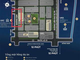 Mua ngay kẻo hết! liền kề diện tích 114m2 ngay sát mặt đường ql31. đối diện cao đẳng việt  hàn.