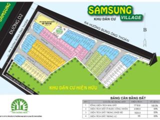 Bán đất dự án samsung village 107m2