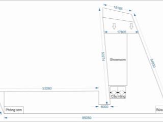 Cho thuê 1780m2 showroom mặt tiền quốc lộ 1a  long an