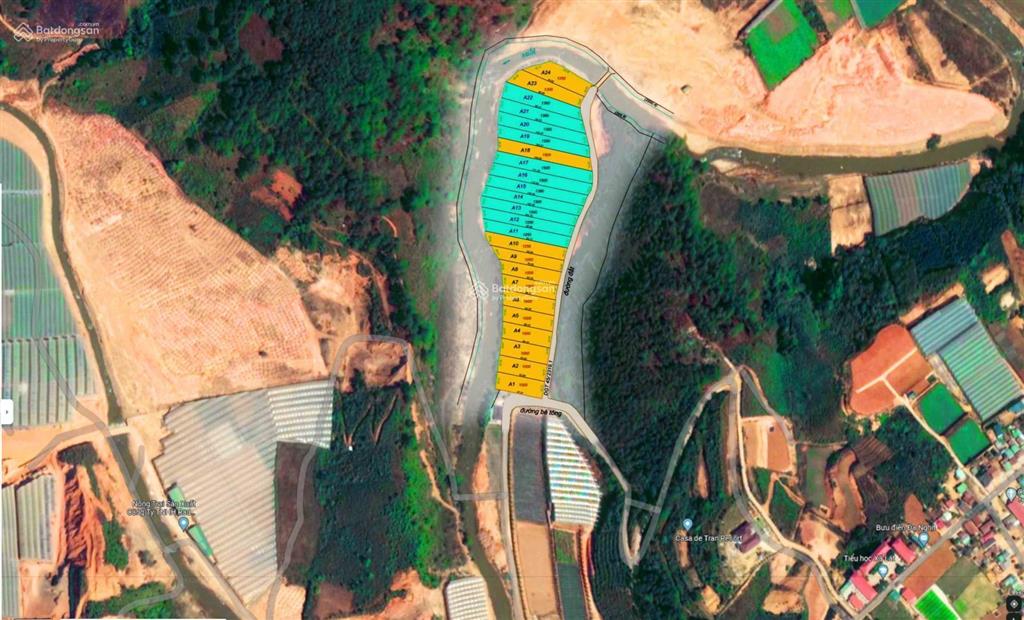 Đất vườn nghỉ dưỡng liền kề khu du lịch đà lạt (lạc dương đa nghịt) view suối quanh đất (1000m2)