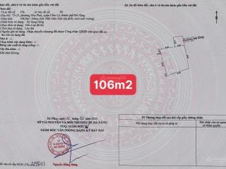 Chính chủ cần bán lô đất kiệt trường chính, dt 107m2