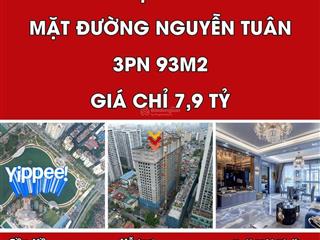 Bán căn hộ 93m2 84tr 7.9 tỷ mặt đường nguyễn tuân full liền tường cạnh imperia garden 0966 849 ***