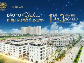 Bán shophouse luxury kiến hưng 2 mặt tiền  đường 60m, dt sổ 256m2  dt sàn 1179m2  giá bán 7x tỷ