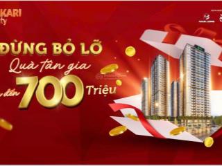 Giỏ hàng giá tốt nhất akari t9 mua trực tiếp cđt, diện tích 61m2, 80m2, 99m2 nhận ngay ưu đãi 700tr