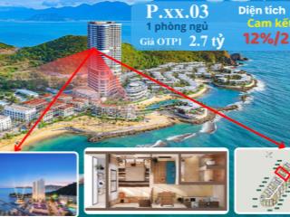 Toà paramount, libera nha trang  dt 48.5m2  tầng cao view biển  giá 2.7 tỷ  ck ngay 5%