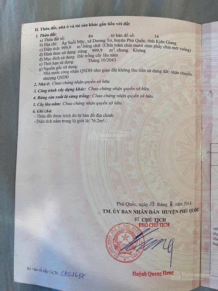 Hoa hậu mặt tiền đường suối mây phía núi giá rẻ