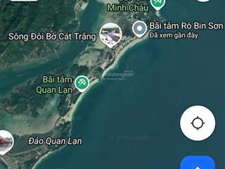 Bán 2,5 ha đất làm du lịch cạnh bãi tắm robinson đảo minh châu, huyện vân đồn, tỉnh quảng ninh