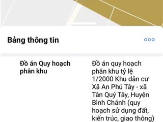 Chính chủ bán đất xã tân quý tây, bình chánh tphcm