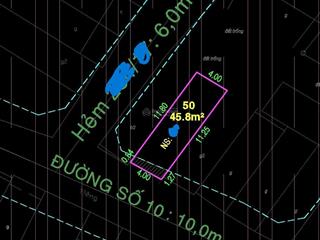 Bán nhà mtkd đường số 10, giá 5,95 tỷ