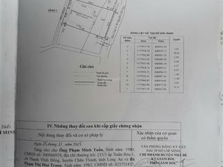 Nhà bán rất gấp 15x20m, 3 tầng, giá 7,7 tỷ, đường 7m nguyễn văn tạo, xã long thới, nhà bè.