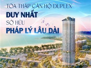 Duy nhất tại nha trang tòa tháp sở hữu view biển lâu dài 100% căn hộ duplex cao cấp 0909 322 ***