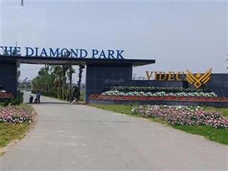 Cần bán lô góc song lập đường 17m trục chính dự án diamond park mê linh  0988 157 ***