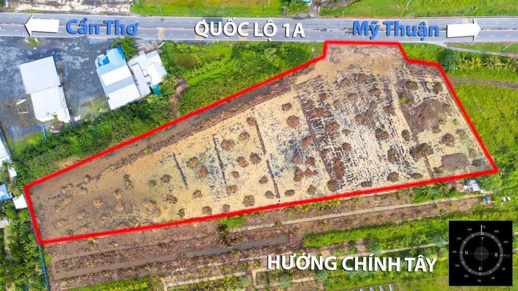 Bán gần 1.5 ha đất ngay khu trung tâm tam giác ql1a và võ văn kiệt, p. trường an, tp. vĩnh long