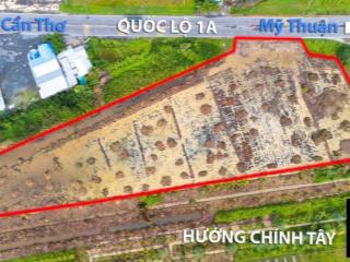 Bán gần 1.5 ha đất ngay khu trung tâm tam giác ql1a và võ văn kiệt, p. trường an, tp. vĩnh long