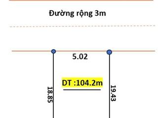 Quá rẻ  đầu tư sinh lời  dt 104.m2 thắng lợi, văn giang, hưng yên (nhanh còn kịp)