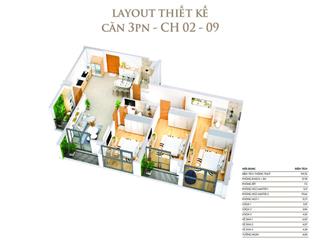 Bán căn hộ 120m2 tầng trung view sông đuống tại khai sơn 3pn  3wc thiết kế đẹp nhất, giá 6.430 bp