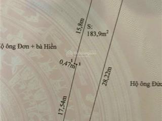 Mặt đường ngô gia tự. dt 184m2. ngang 5m. giá 15.6 tỷ (có lùi)