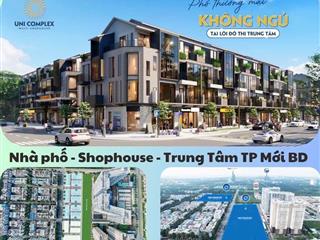 Nhà phố thương mại uni complex 2 măt tiền đường