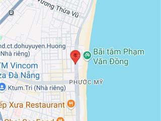 Bán đất mặt biển đường võ nguyên giáp, phường phước mỹ, đà nẵng  500m  1500m2, giá tốt cho đầu tư