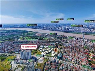 6.8 tỷ sở hữu căn góc 3pn (120.2m2) vip nhất hc golden city, view sông hồng, full nt ở ngay