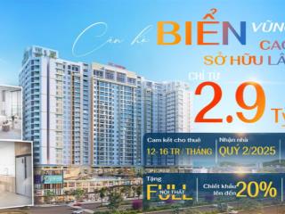 Căn hộ biển sở hữu lâu dài 76m2, 2pn, 2wc tại vung tau centre point, 2,9 tỷ kèm nội thất