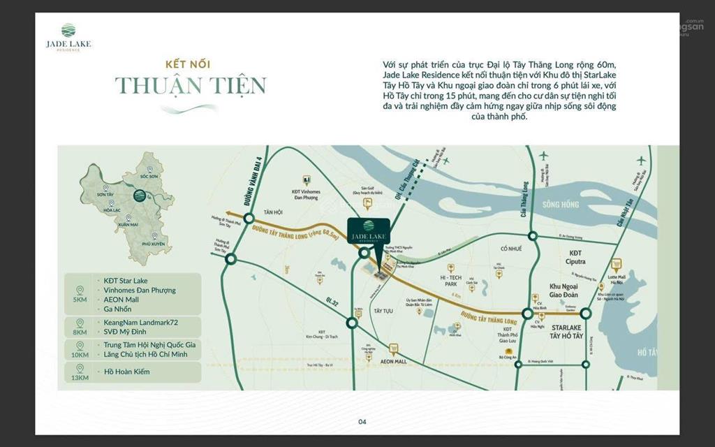 Chính chủ liền kề 160m2 jade lake  tây thăng long, mt 8m, đường 60,5m giá 66 tỷ.  0989 862 ***