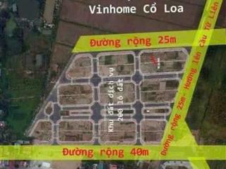 Đất dịch vụ tái định cư phân lô lê xá  mai lâm  đông anh. diện tích 80m đường nhựa vỉa hè 3,5m.