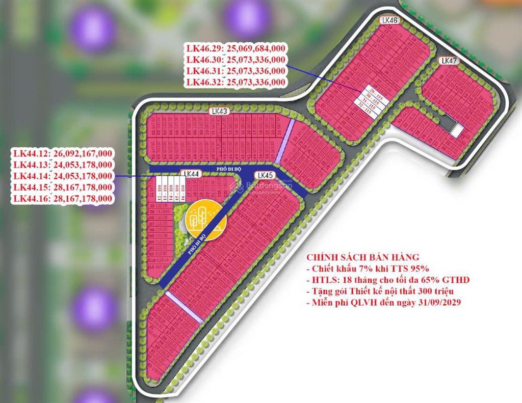 Chính chủ bán nhà liền kề phân khu bình minh diện tích 110m2 mặt tiền 5m