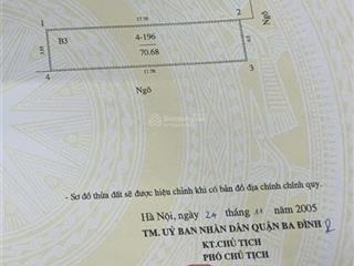 Bán nhà mặt ngõ 379 đội cấn dt 70m mt 4m lô góc giá 17,5ty